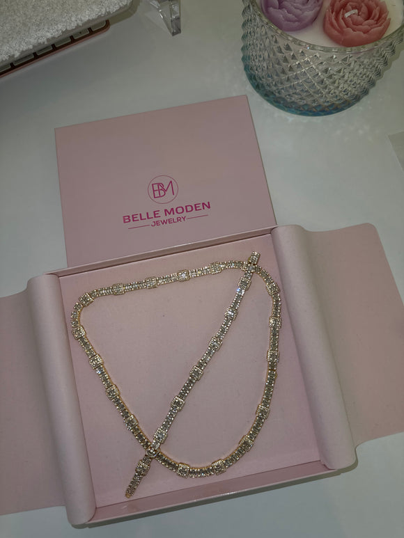 Princess Baguette necklace set